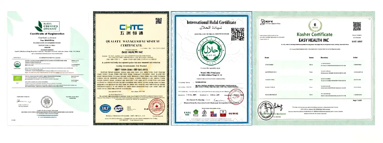 Certificates of Microencapsulated Beta Carotene Powder Certificates of Microencapsulated Beta Carotene Powder
