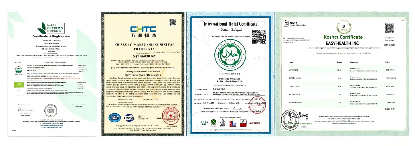 Certificate of Liposomal Reduced Glutathione Powder