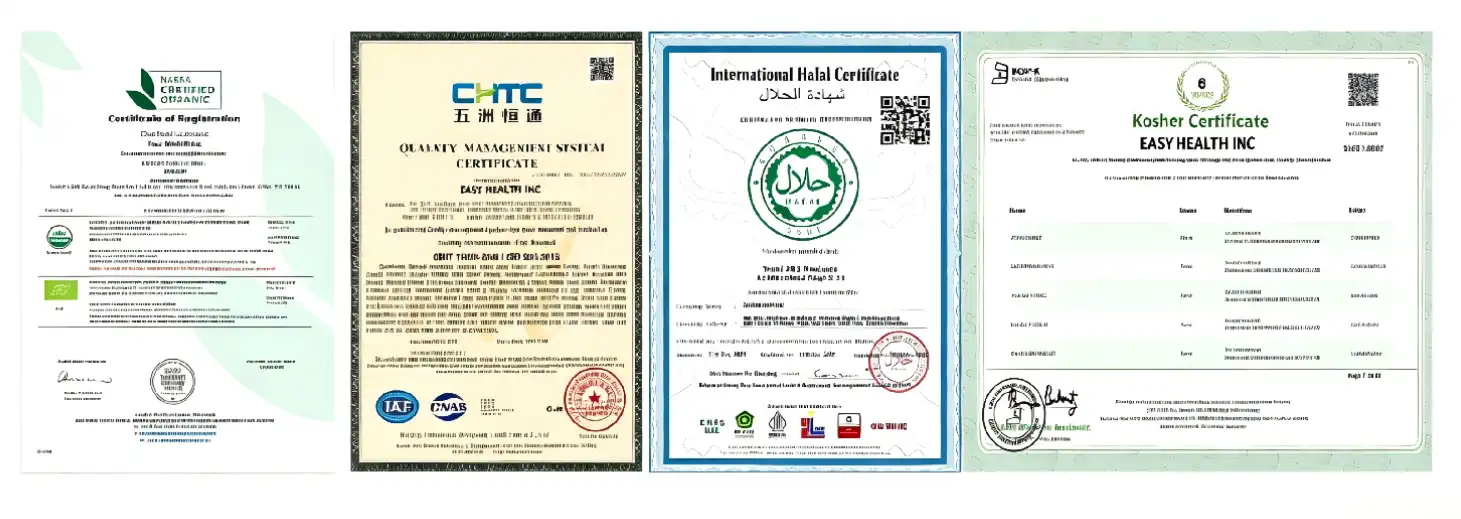 Certificates of Liposomal Vitamin C Powder Certificates of Liposomal Vitamin C Powder