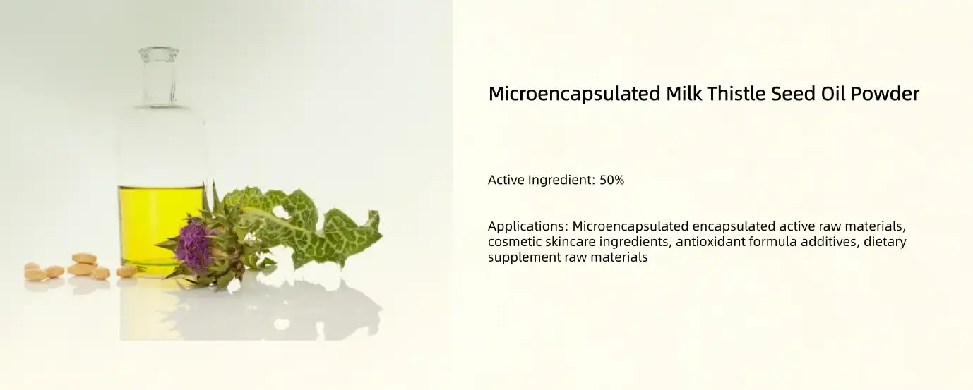 Microencapsulated Milk Thistle Seed Oil Powder