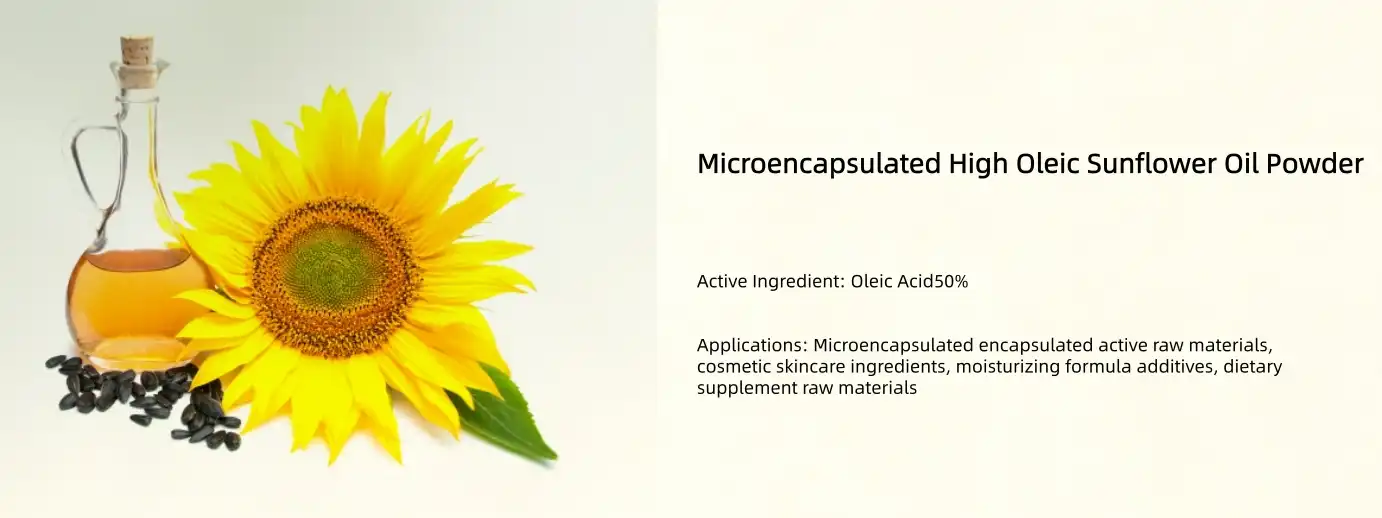 Microencapsulated Sunflower Seed Oil Powder